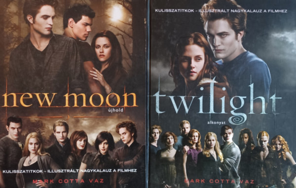 Twilight - alkonyat Kulisszatitkok - illusztrlt nagykalauz a filmhez + New Moon - jhold  Kulisszatitkok - illusztrlt nagykalauz a filmhez