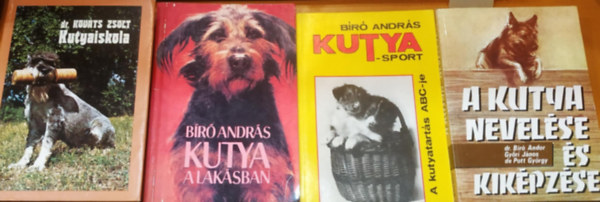 4 db Kutya a laksban + A kutya nevelse s kikpzse + Kutyasport (A kutyatarts ABC-je) + Kutyaiskola