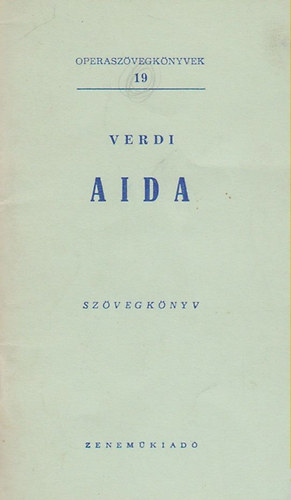 Aida - szvegknyv