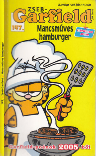 Jim Davis - Zseb-Garfield 147- Mancsmves hamburger (2019. jlius)