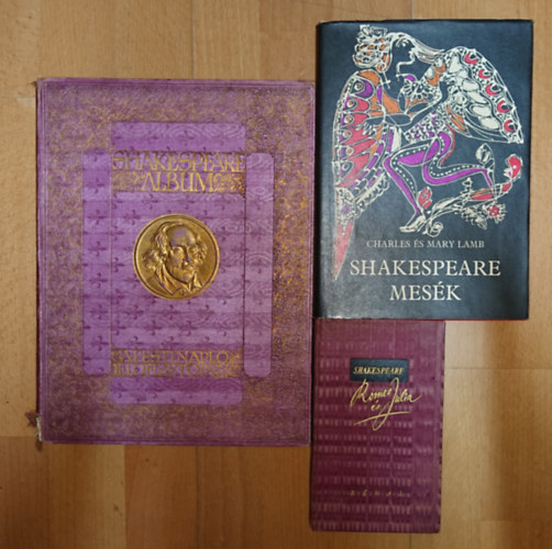 William Shakespeare - 3 szép kiállítású kötet Shakespeare-tól/ről: Rómeó és Júlia, Mesék, Shakespeare-album
