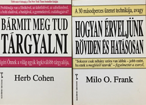 Milo O. Frank Herb Cohen - Kulcs knyvek knyvcsomag (2 ktet)