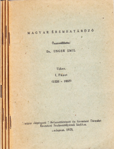Magyar remhatroz: jkor I-IV. fzet