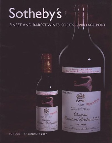 Sotheby's: Finest and rarest wines, spirits & vintage port (London 17 January 2007)