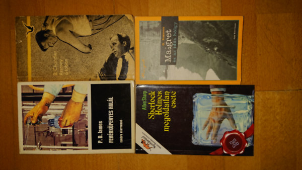 4 kivl krimi: Maigret s az ids hlgy, Fehrkpenyes hall, Asszony a tban, Sherlock Holmes megoldatlan esete
