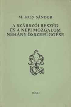M. Kiss Sndor - A szrszi beszd s a npi mozgalom nhny sszefggse