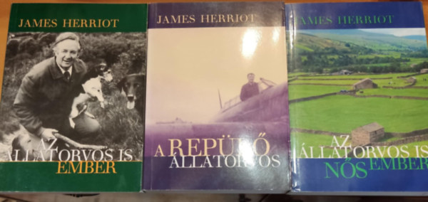 3 db James Herriot: Az llatorvos is ember + Az llatorvos is ns ember + A repl llatorvos