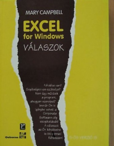 Excel for Windows vlaszok