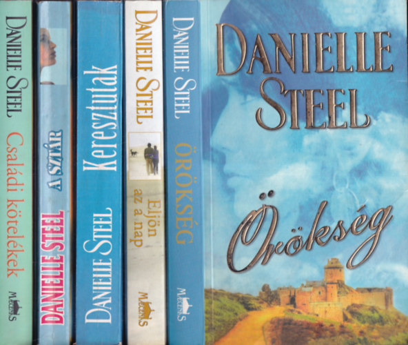 Danielle Steel - 5 db. romantikus regny (rksg + Eljn az a nap + Keresztutak + A sztr + Csaldi ktelkek)