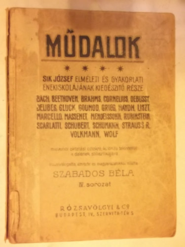 Szabados B�la - M�dalok IV. sorozat
