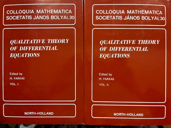 Qualitative theory of differential equations I-II. - Colloquia mathematica societatis J�nos Bolyai, 30