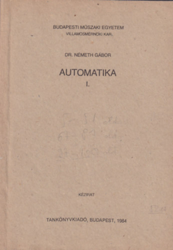 Automatika I. - III. ktet kzirat 1992