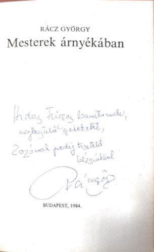 Mesterek �rny�k�ban