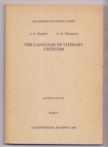 The language of literary criticism