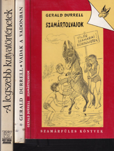 3 db. humoros k�tet (Szam�rtolvajok + Vadak a vadonban + A legszebb kutyat�rt�netek)