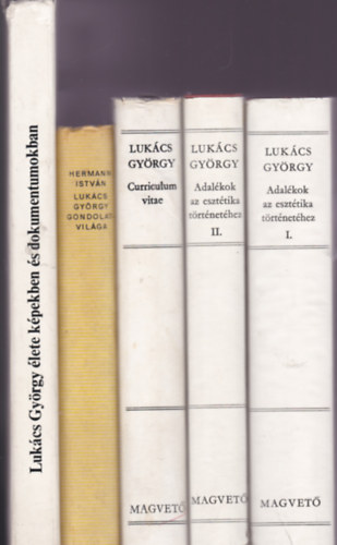 Hermann Istvn, Kardi va  Lukcs Gyrgy (szerk.), Fekete va (szerk.) - Lukcs Gyrgytl, Lukcs Gyrgyrl knyvcsomag 4 db