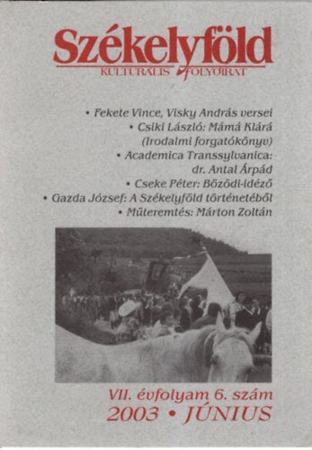 Szkelyfld - kulturlis folyirat - VII.vf. 6. szm. 2003 jnius