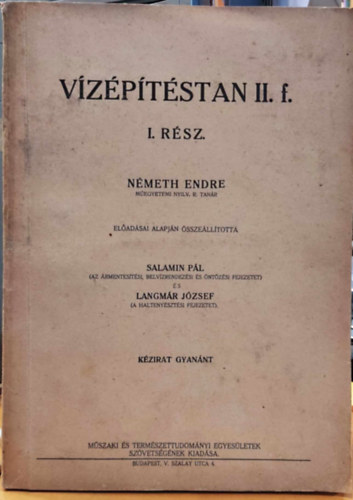 Vzptstan II. f. I. rsz (kzirat gyannt)