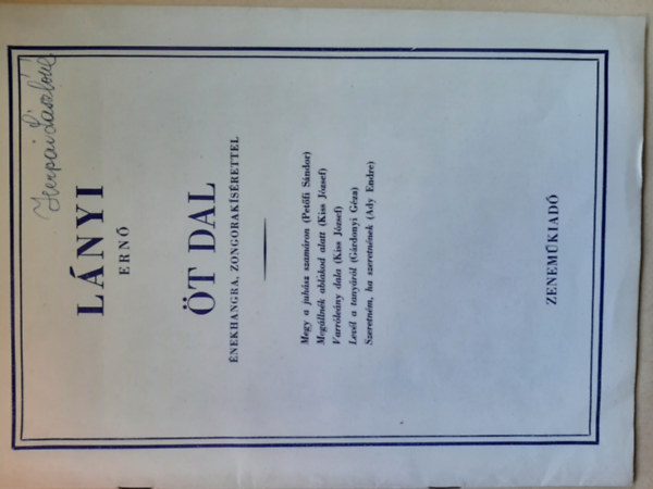 �t dal - �nekhangra, zongorak�s�rettel