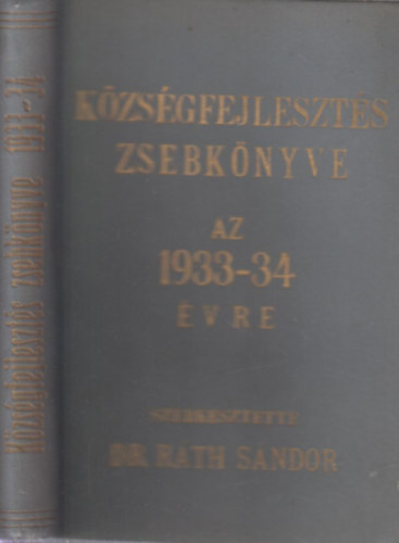 K�zs�gfejleszt�s zsebk�nyve az 1933-1934 �vre
