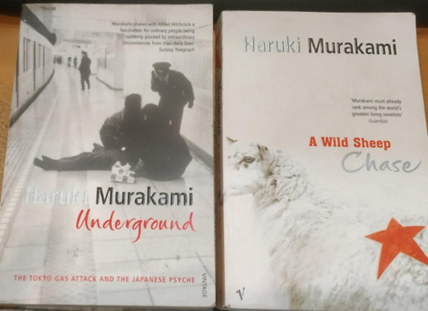 2 db Haruki Murakami: Underground (The Tokyo Gas Attack and the Japanese Psyche) + A Wild Sheep Chase