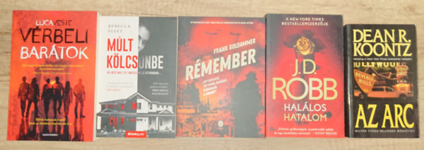 5 lebilincsel� krimi: V�rbeli bar�tok, Az arc, Hal�los hatalom, R�member, M�lt k�lcs�nbe