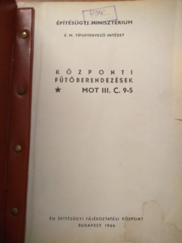 K�zponti f�t�berendez�sek MOT III. C. 9-5