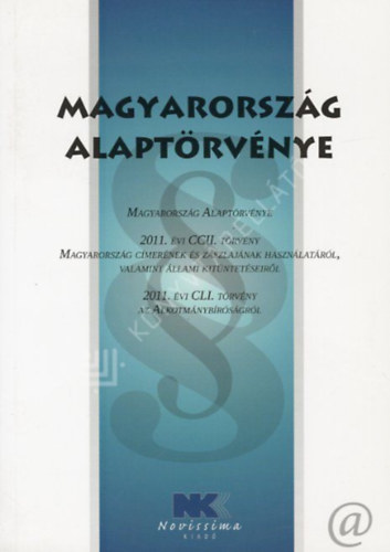 Magyarorsz�g Alapt�rv�nye. Hat�lyos: 2020. szeptember 3-t�l