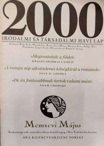 2000 Irodalmi s Trsadalmi havi lap ( VIII. vfolyam 5. szm, mjus)