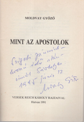 Moldvay Gyz - Mint az apostolok- Dediklt