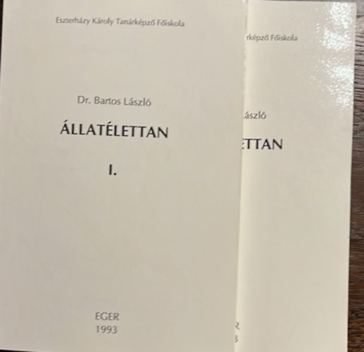 �llat�lettan I.-II. 1993 Eger