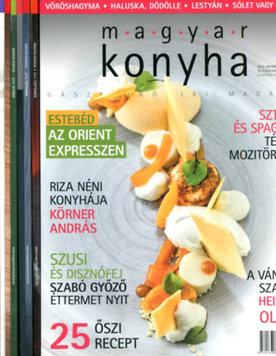 Vink Jzsef  (Szerk.) - 7 db Magyar Konyha gasztronmiai magazin  (szeptember-oktber-november: 2012 s 2017 kztti szmok)