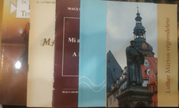 5 db vall�sfiloz�fia: Az evang�lium hull�mhossz�n + Er�s�tsd Testv�reidet! + Luther M�rton v�grendelete + Magnificat + Mi az evang�lium? A kereszt�nyek �s M�zes