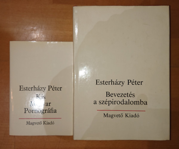 2 db Esterhzy knyv: Bevezets a szpirodalomba, KIs magyar pornogrfia