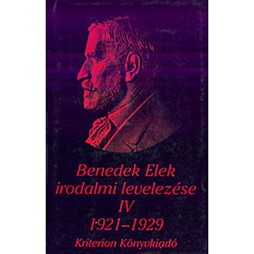 Benedek Elek irodalmi levelezse 1921-1929 IV.