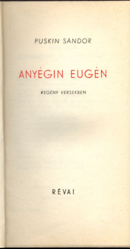 Anyegin Eug�n