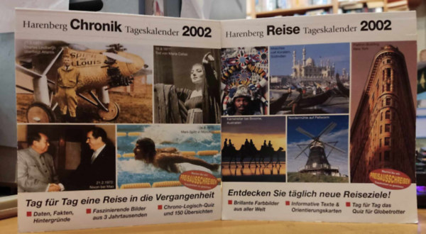 Harenberg Chronik Tageskalender 2002 + Harenberg Reise Tageskalender 2002 (2 ktet)