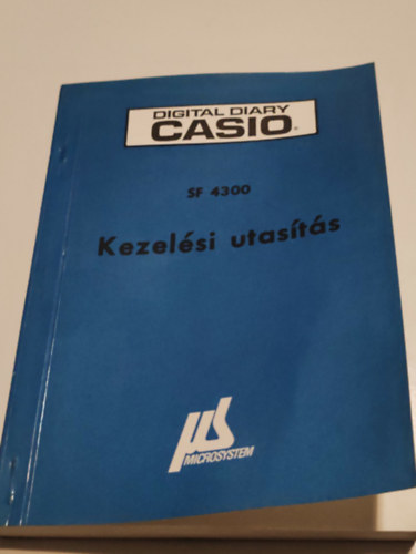 Digital Diary Casio SF 4300 Kezel�si utas�t�s
