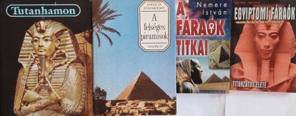 kori Egyiptom knyvcsomag: Tutanhamon + A felsges piramisok + A frak titkai + Egyiptomi frak titokzatos lete (4 m)