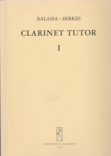 Clarinet tutor I.