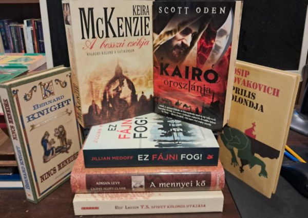 7 db-os vilgirodalmi KNYVMENT AJNLAT: T.S. Spivet klns utazsa+ A mennyei k+ prilis bolondja+ Kair oroszlnja+ Ez fjni fog!+ A bossz cskja+ Nincs menedk