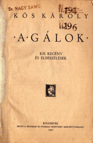 A Glok - Kis regny s elbeszlsek (1930)