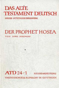 Jrg Jeremias - Der Prophet Hosea
