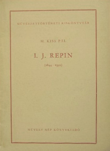 I. J. Repin (1844-1930)