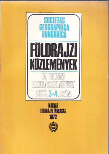 Fldrajzi kzlemnyek 1975/3-4.