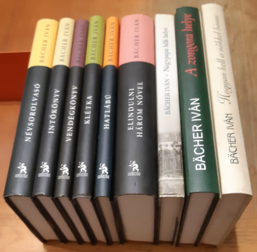 Nvsorolvas + Hogyan kell a nkkel bnni + A zongora helye + Nagypapa hlt helye + Elindulni hrom nvel + Hatlb + Kltka + Vendgknyv + Intknyv