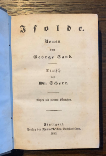 Isolde - Roman von George Sand
