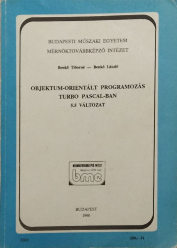 Objektum-orientlt programozs Turbo Pascal-ban (5.5 vltozat)