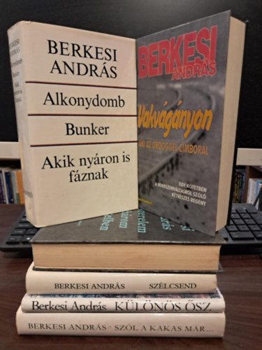 6 db-os Berkesi Andrs KNYVMENT AJNLAT: Alkonydomb/Bunker/Akik nyron is fznak+Vakvgnyon+Szerelem hrom ttelben+Szlcsend+Klns sz+Szl a kakas mr...
