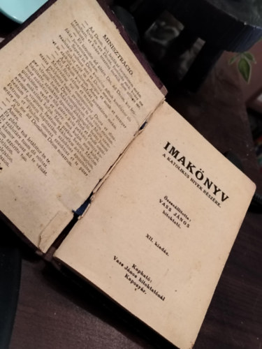 Imak�nyv - A Katolikus h�vek r�sz�re